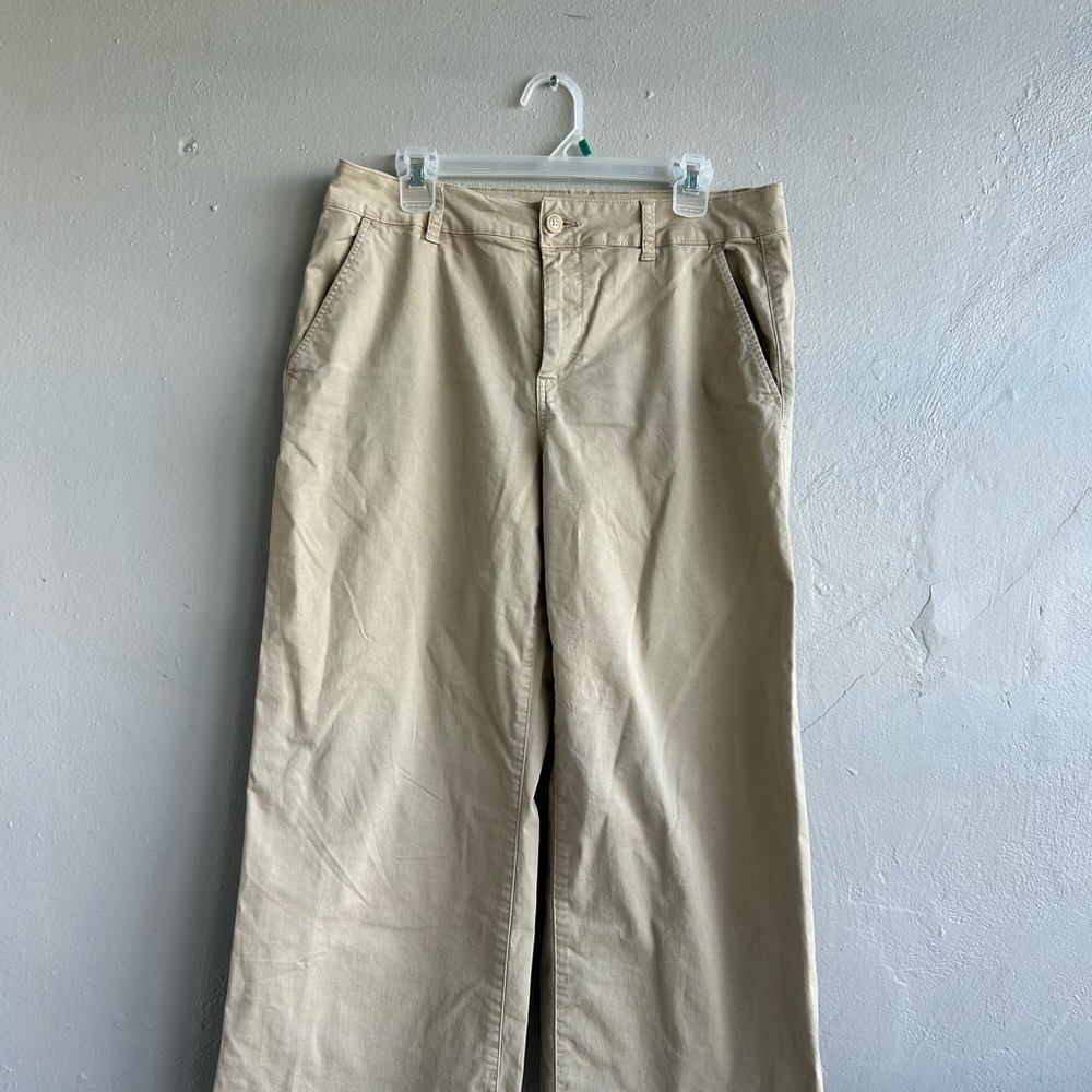 Daily Ritual Women's Wide Leg Pants Tan / beige size 12